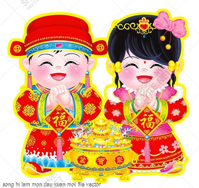 song hi lam mon dau xuan moi file vector